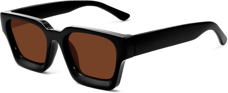 VANLINKER Thick Square Sunglasses for Men Women Retro Chunky Rectangle Shades UV400 Protection VL9731 - Image 1